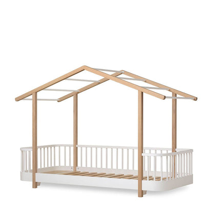 Wood Original Hausbett 90x200 cm - Weiß/Eiche - little something