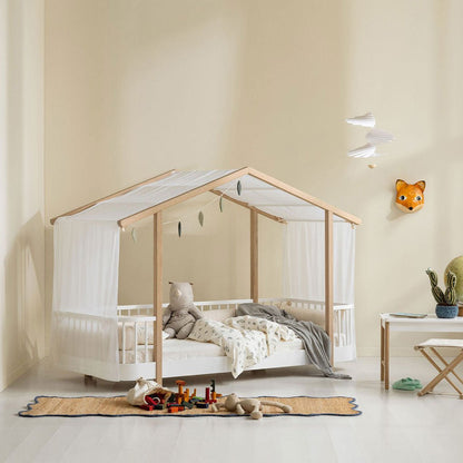 Wood Original Hausbett 90x200 cm - Weiß/Eiche - little something