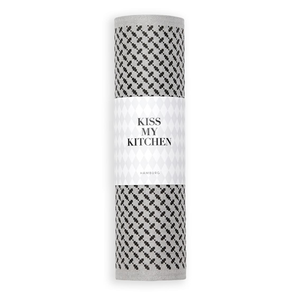 Kiss My Kitchen Schwammtuch-Rolle Pali Pur schwarz-grau