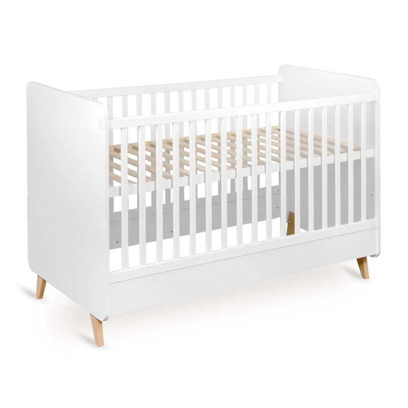 Babybett Loft - White 140x70cm (inkl. Umbaumöglichkeit in ein Kinderbett 140x70cm) - little something