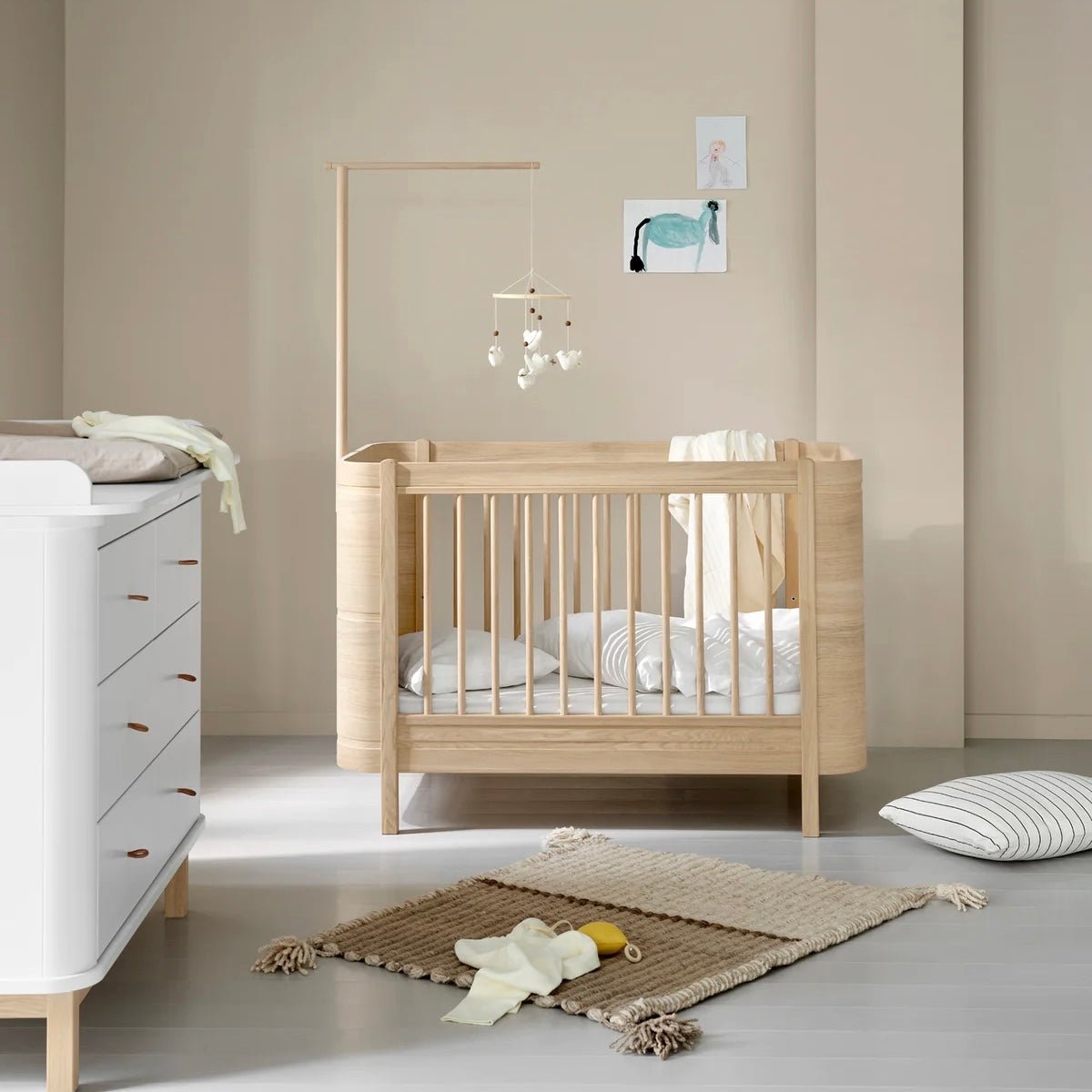 Babybett Wood Mini+ Basic (exkl. Umbauset zum Juniorbett) - little something