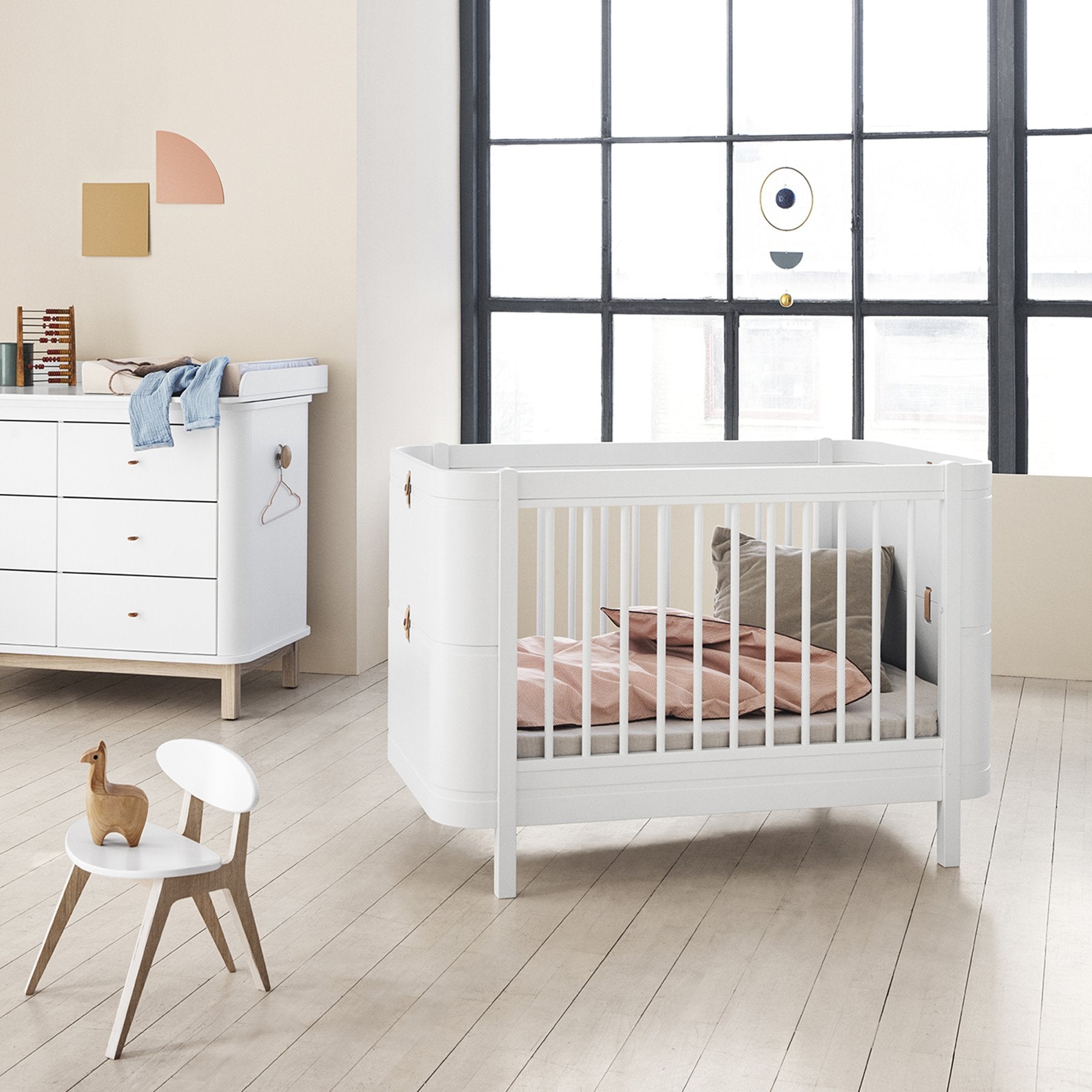 Babybett Wood Mini+ Basic (inkl. Umbauset zum Juniorbett) - little something