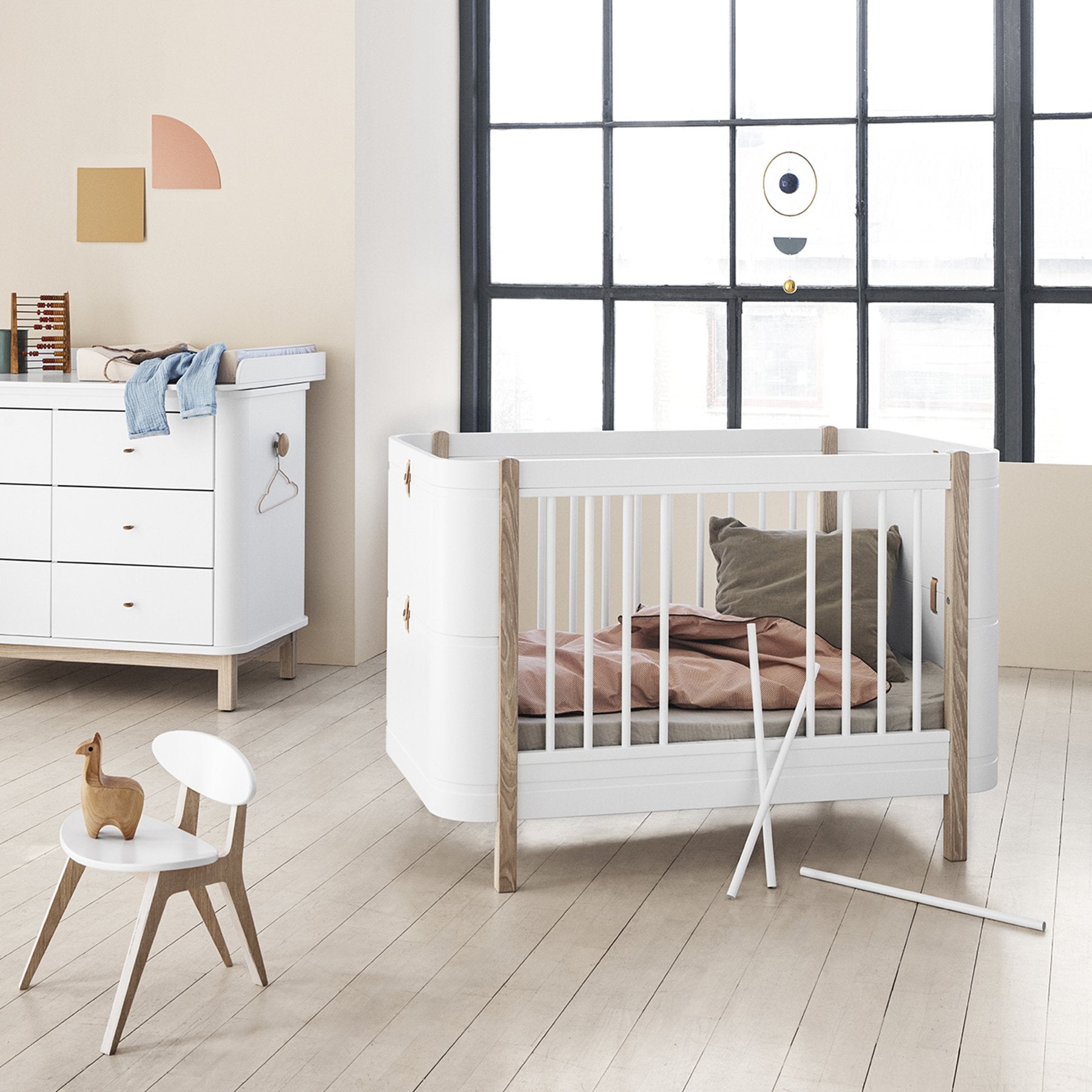 Babybett Wood Mini+ Basic (inkl. Umbauset zum Juniorbett) - little something