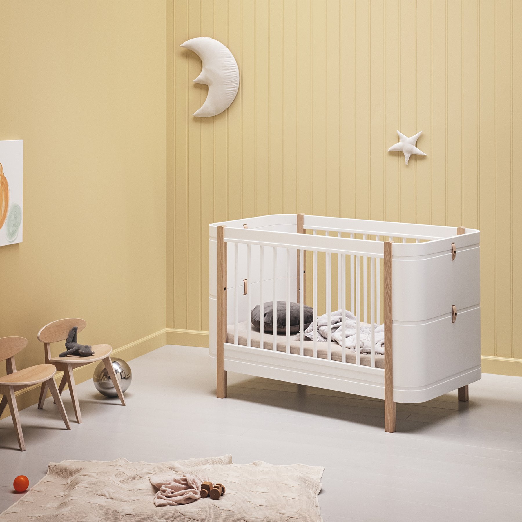 Babybett Wood Mini+ Basic (inkl. Umbauset zum Juniorbett) - little something