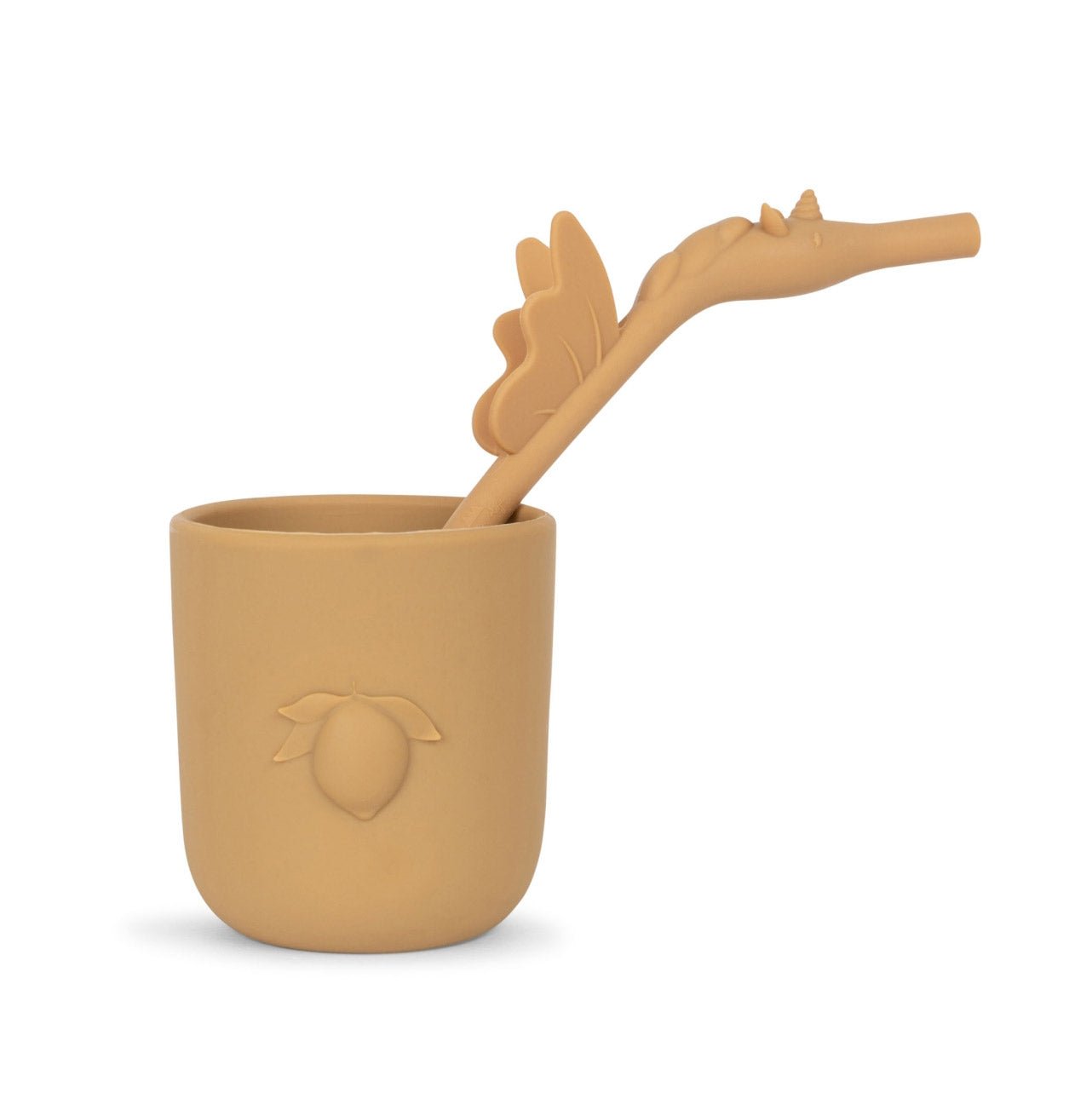 Becher und Strohhalm Set Einhorn "Lemon Cup &amp; Unicorn Straw Set" - little something