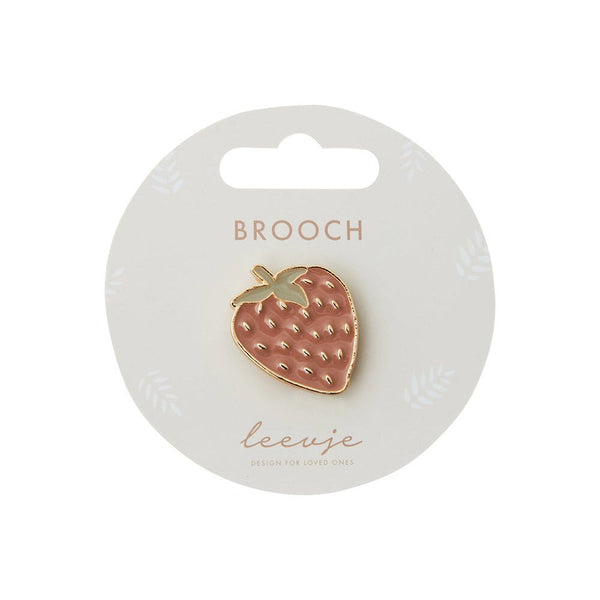 Brosche Erdbeere - little something