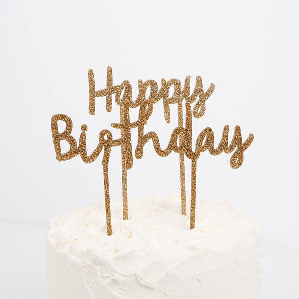 Cake Topper Happy Birthday - little something