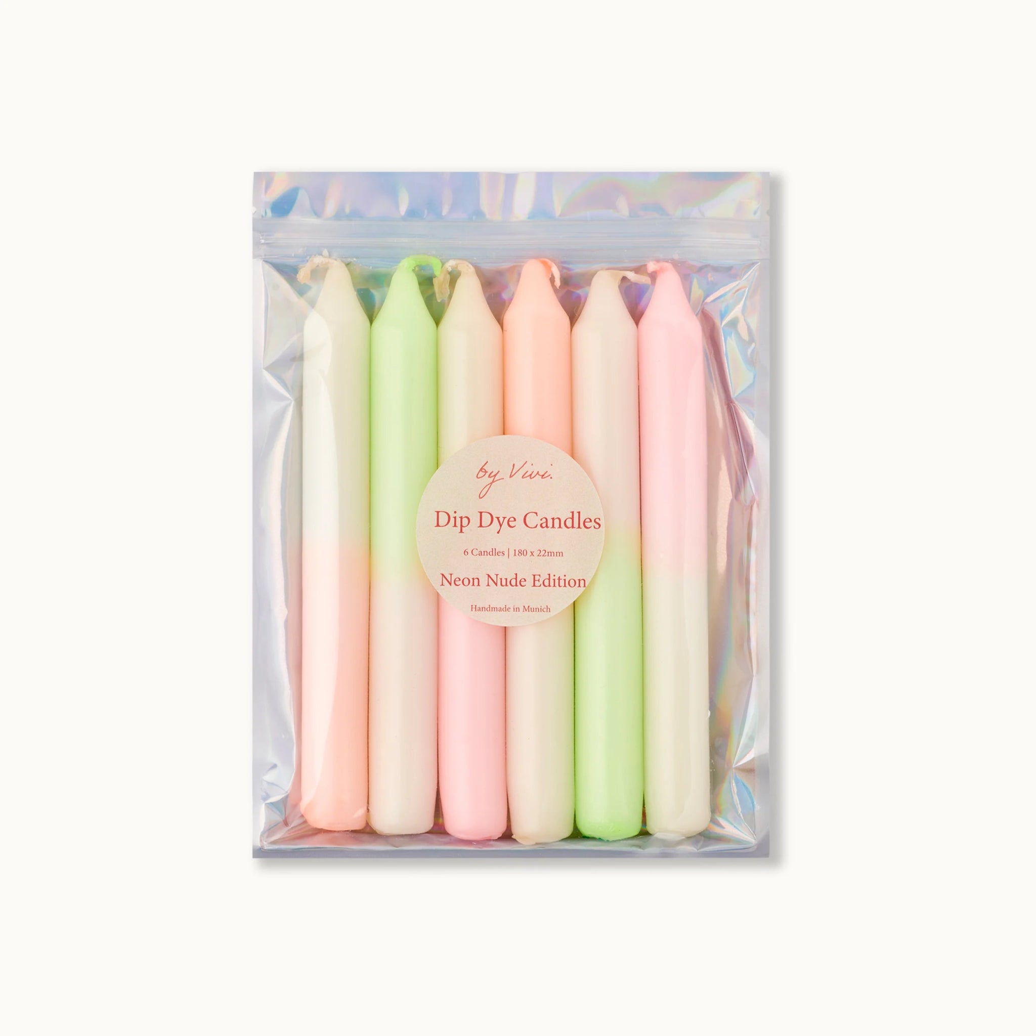 Dip Dye Kerzen Nude neon - little something