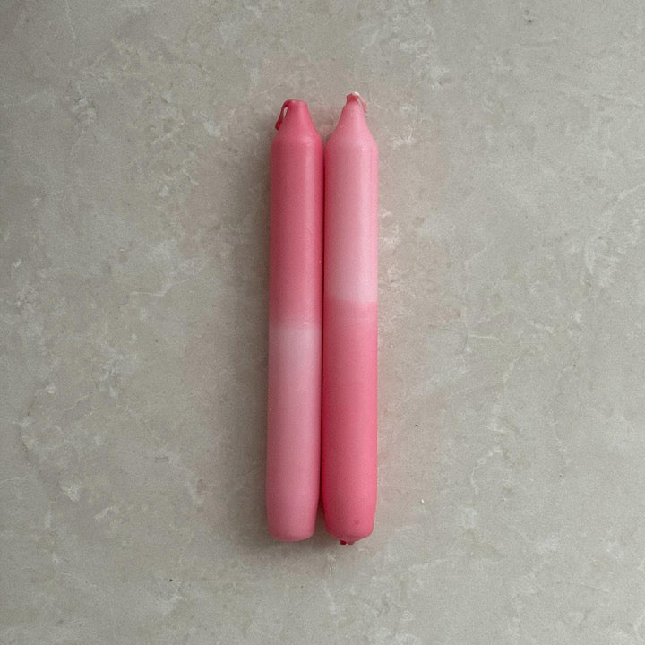 Dip Dye Kerzen pink - little something