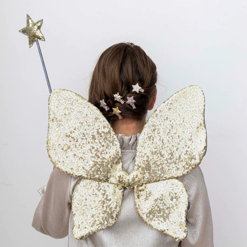 Flügel Pailletten Gold "Sparkle Sequin Wings" - little something