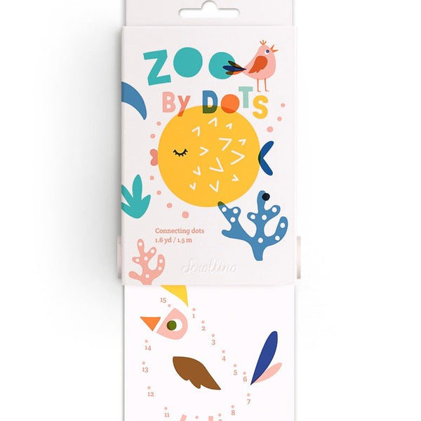 Interaktives Malbuch "Zoo by Dots" zum Vor- und Zurückspulen 1,5m - little something