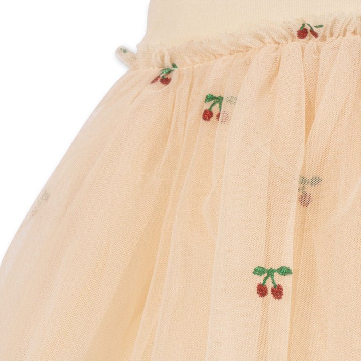 Kleid Tutu mit Trägern &quot;Fairy Ballerina Dress Cherry Glitter&quot; - little something