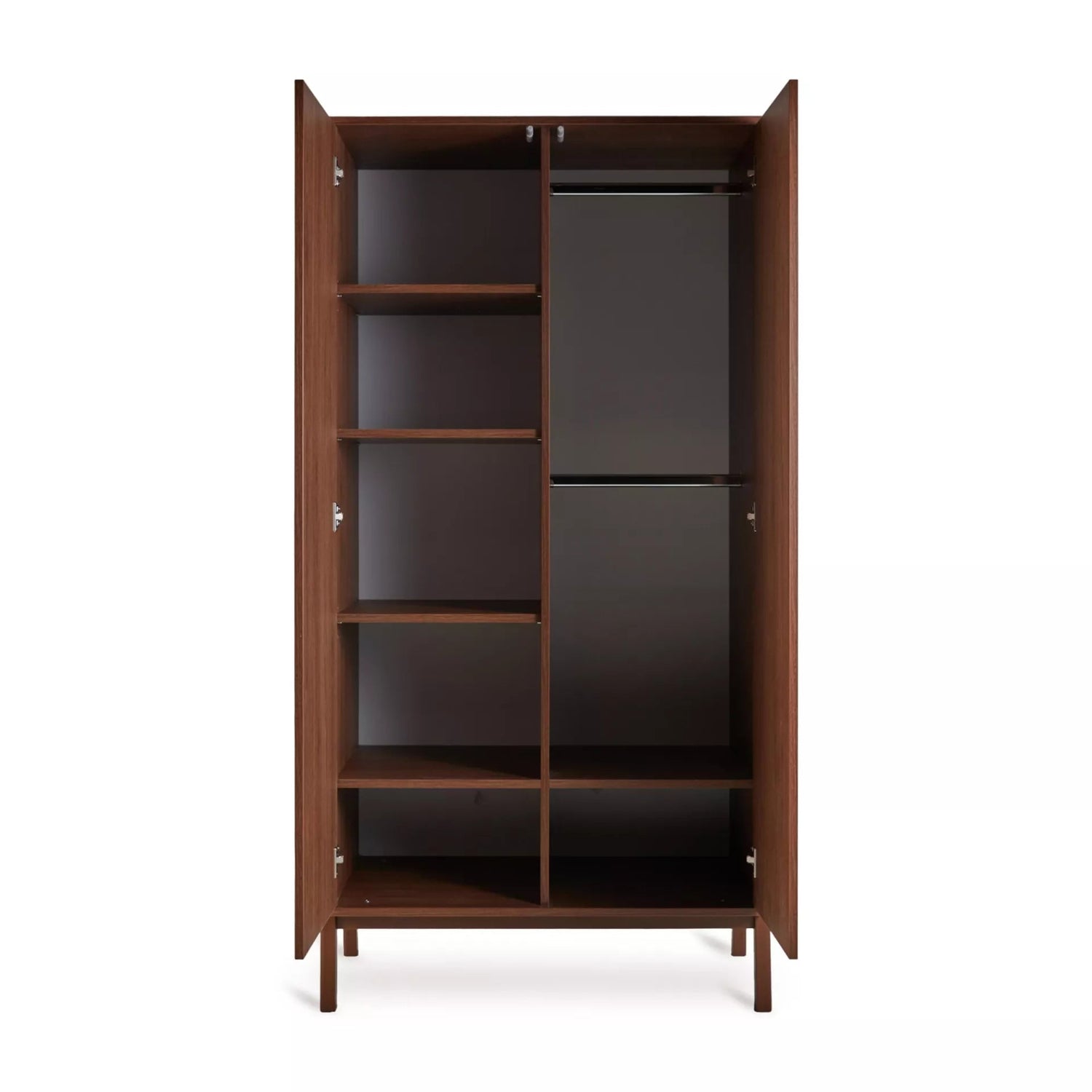 Kleiderschrank 2-türig Ashi - Chestnut - little something