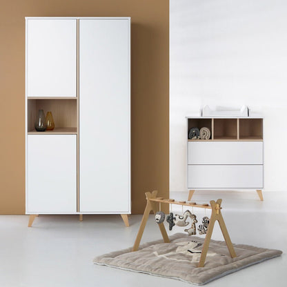 Kleiderschrank 3-türig Loft - White - little something