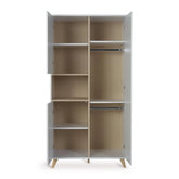 Kleiderschrank 3-türig Loft - White - little something