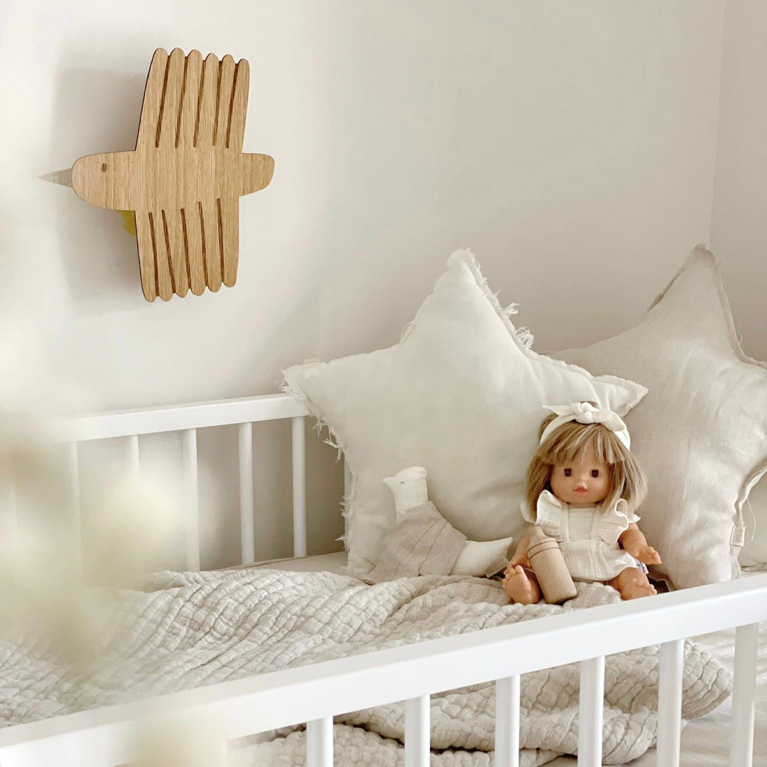 Lampe Bird aus Holz - little something