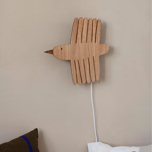 Lampe Bird aus Holz - little something