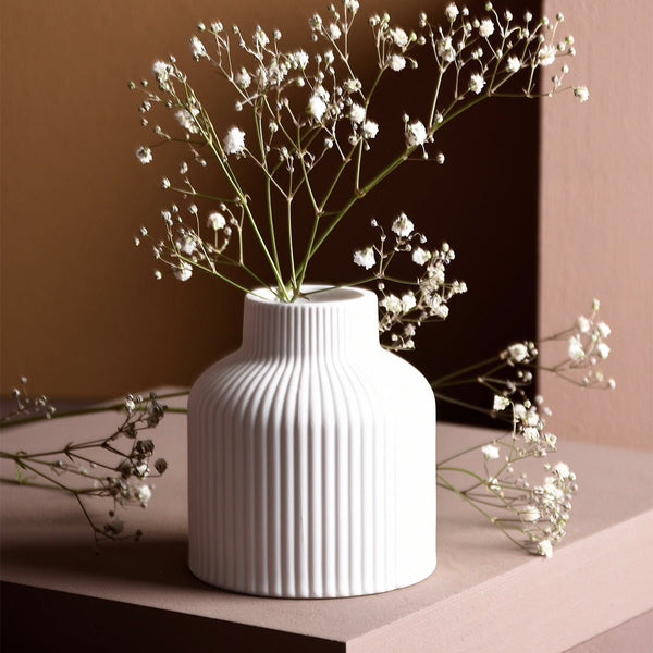 Lillhagen Vase aus Keramik weiß - little something