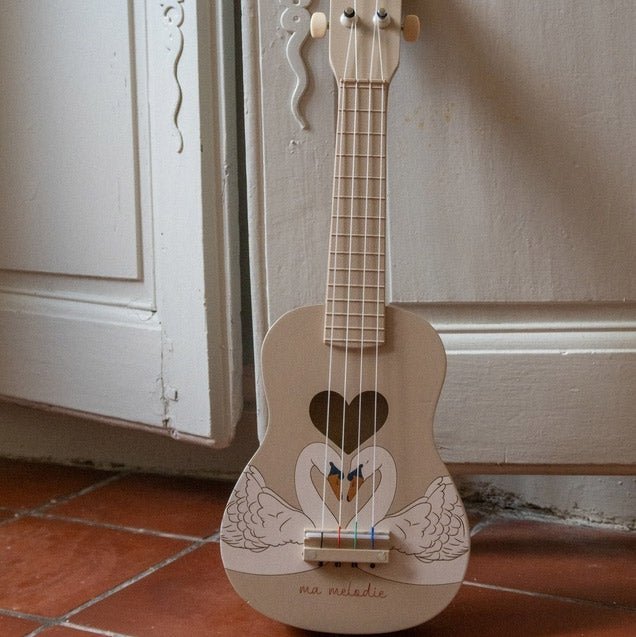 Musikinstrument "Ukulele" aus Holz Schwan - little something