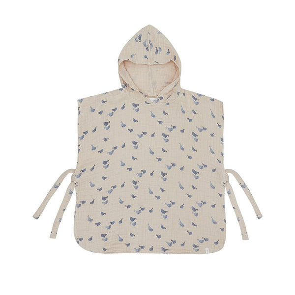 Poncho aus Musselin "Whale" - little something