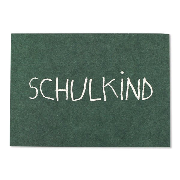 Postkarte Schulkind Tafel - little something