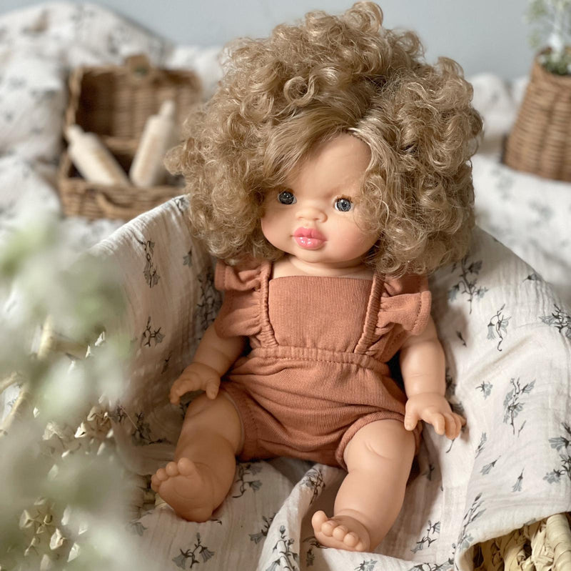 Puppe "Anais" 34cm mit blonden Haaren und blauen Augen - little something