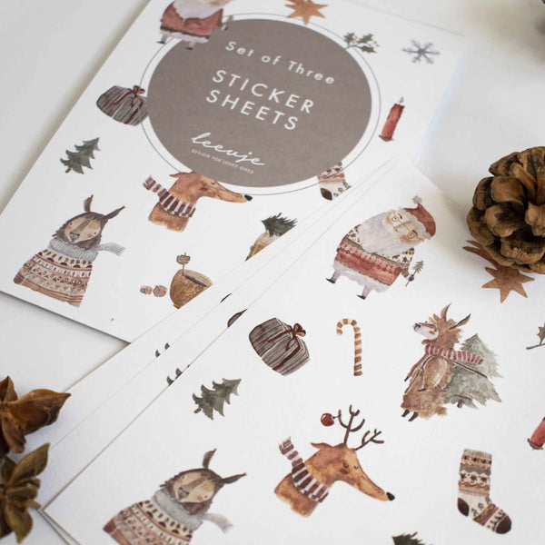 Sticker-Set mit Weihnachtsmotiven "Christmas" - little something