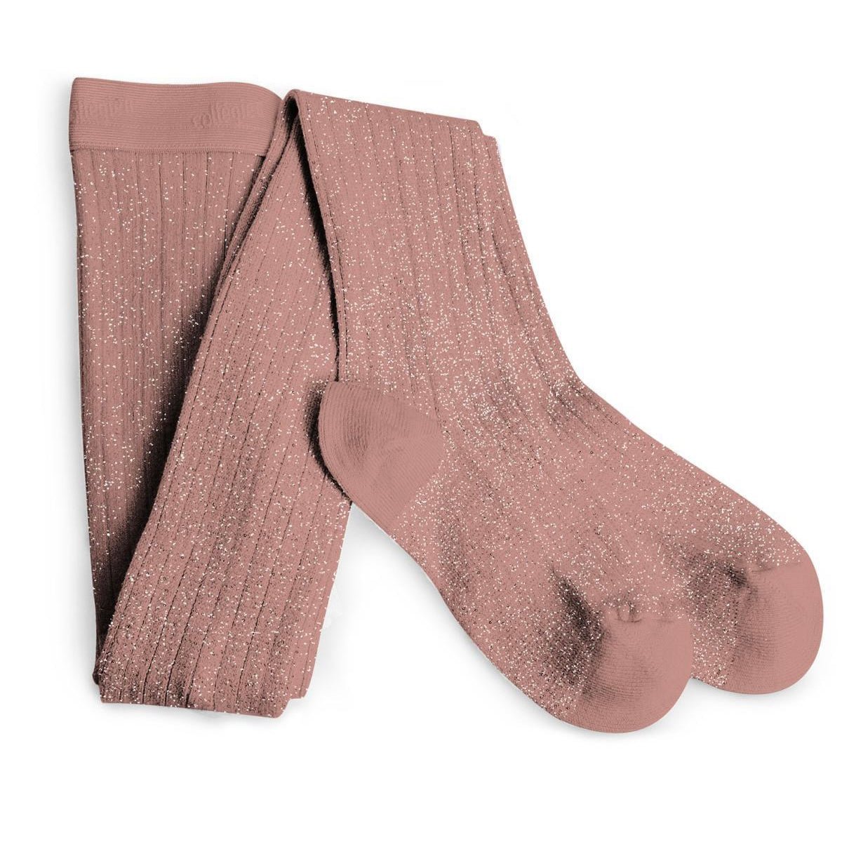 Strumpfhose Amelie dark rose Glitzer - little something