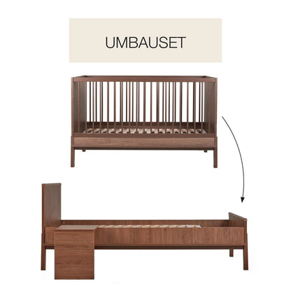 Umbauset "Junior Kit" Ashi - Chestnut vom Kinderbett 140x70cm zum Juniorbett 170x70cm inkl. Nachttisch - little something