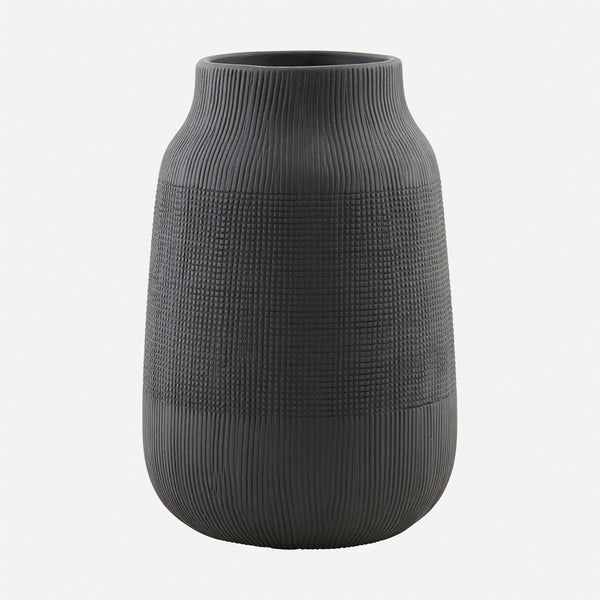 Vase Groove Black - little something