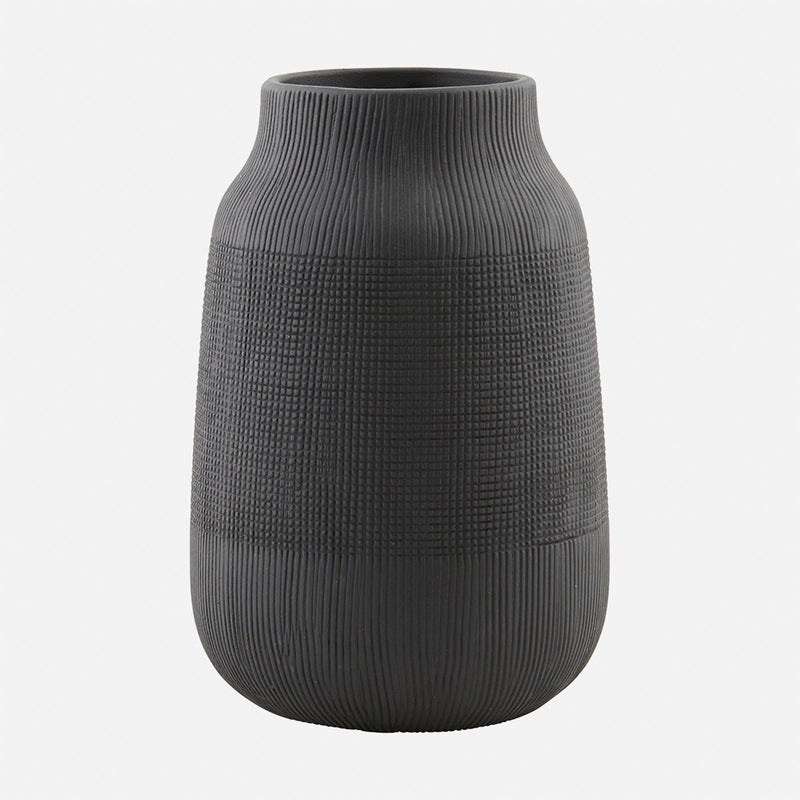Vase Groove Black - little something