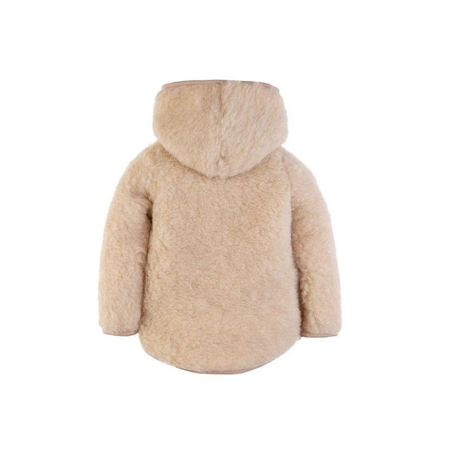 Wolljacke mit Kapuze &quot;Mody&quot; beige - little something